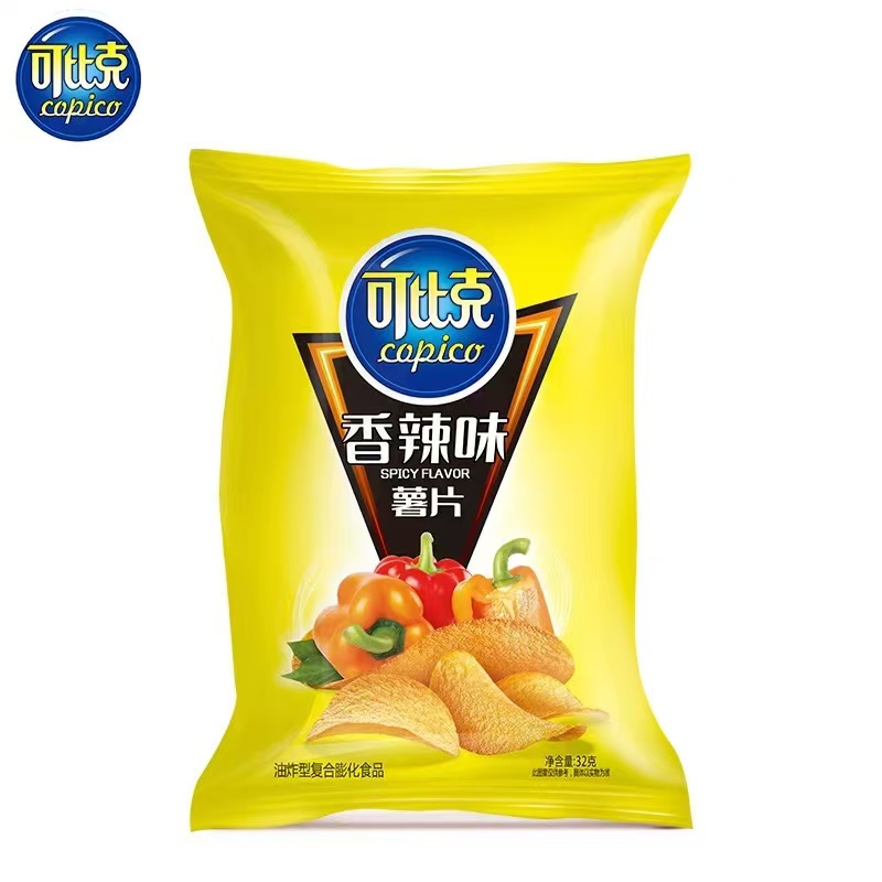 可比克薯片32g香辣